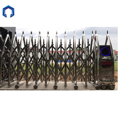 Contemporary High Quality Electric Automatic Driveway Gate Accordion Crash Barrier Factory Gate Road Safety Retractable Barrier