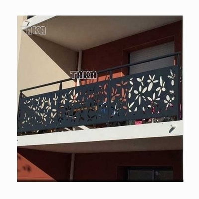 Easily Assembled Customized Laser Cut Steel Partition Decorative Wall Divider Panels Roof Screen Aluminum Fence Dividers For Balconies Roof