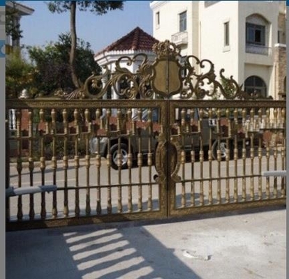 Beautiful easily assembled aluminum driveway gate villa gate